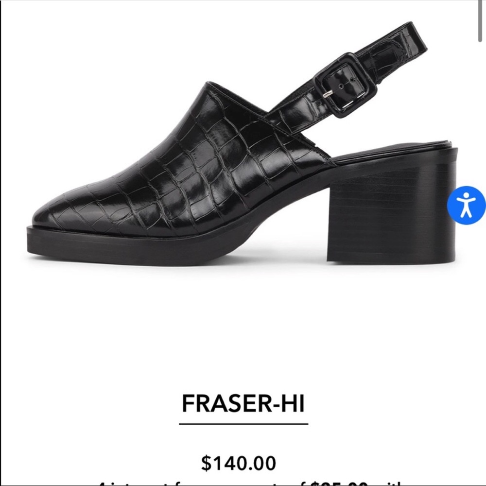 Jeffrey Campbell Fraser-Hi Black Slingback Mule